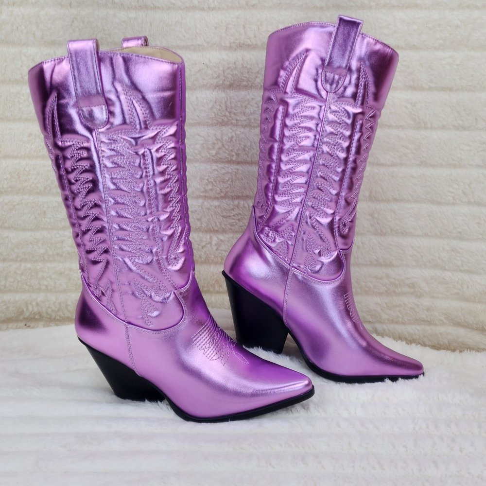 Cape Robbin Purple Heeled Boots